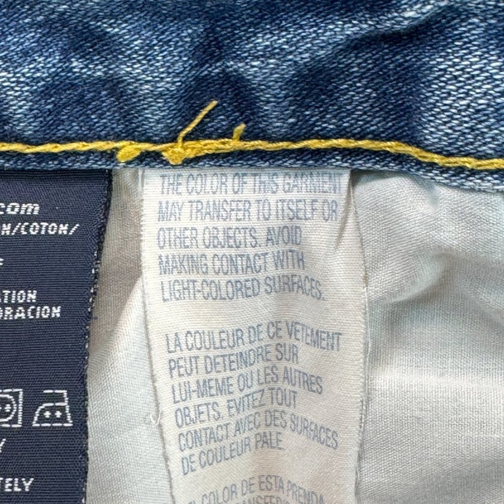 Tommy Hilfiger Womens Shorts Blue Denim Cotton Medium Wash Slash Pocket Size 12 - Picture 12 of 12